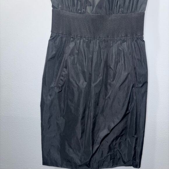 Yigal Azrouël New York Black Gathered Waist Dress – Size 4 - Picture 5 of 11